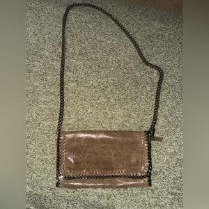 Borse in Pelle Brown Chain Strap Women's Bag